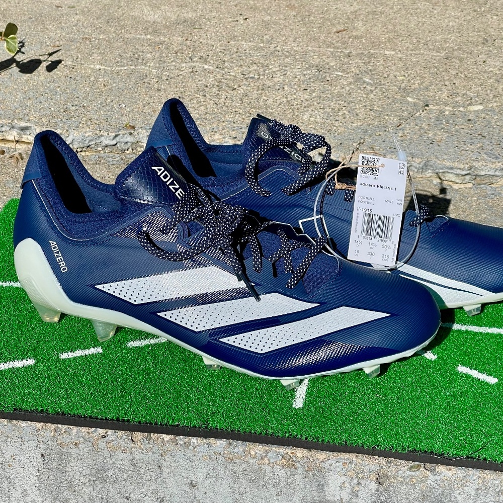 Adidas Adizero Electric.1 Football Cleats – Royal Blue (Men’s 15)